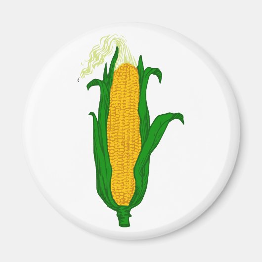 Mais Maiskolben corn cob Magnet (Vorne)