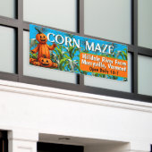 Mais Maze Fall Saison Farm Fun Zeichen Banner (Äußeres Gebäude)
