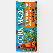 Mais Maze Fall Saison Farm Fun Zeichen Banner (Vertikal)