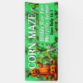 Mais Maze Fall Saison Farm Fun Zeichen Banner (Vertikal)