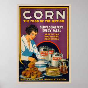 Mais - Nahrung des Nation Vintage Poster