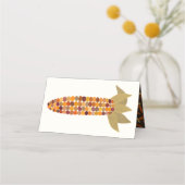 Mais oder indischer Erntedank Platzkarte (Rückseite)