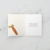 Mais oder indischer Mais Happy Thanksgiving Karte (Innenseite)