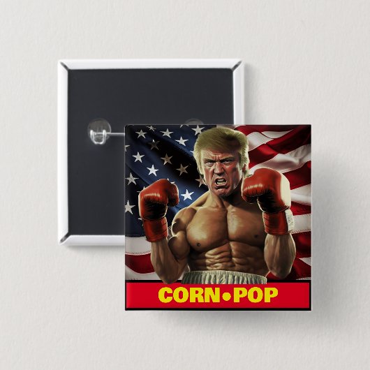 Mais-Pop Trump - Bidens Albtraum Button (Vorne & Hinten)