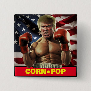 Mais-Pop Trump - Bidens Albtraum Button