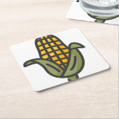 Mais Rechteckiger Pappuntersetzer (angewinkelt)