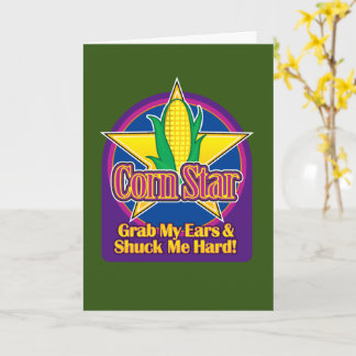 Mais Star Blau Lila BG Grün Karte