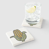 Mais Steinuntersetzer (Seitenansicht)