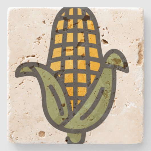 Mais Steinuntersetzer (Vorderseite)