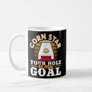 Mais Stern Dein Loch ist mein Ziel Cornhole Spiele Kaffeetasse