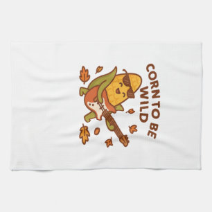 Mais um wild zu sein � Rockin� Autumn Maiskolben-I Geschirrtuch