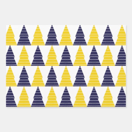 Mais und Blauer Geschenkverpackung 3 Packungen Geschenkpapier Set (Vorderseite 3)