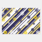 Mais und Blauer Geschenkverpackung 3 Packungen  Geschenkpapier Set (Vorderseite 2)