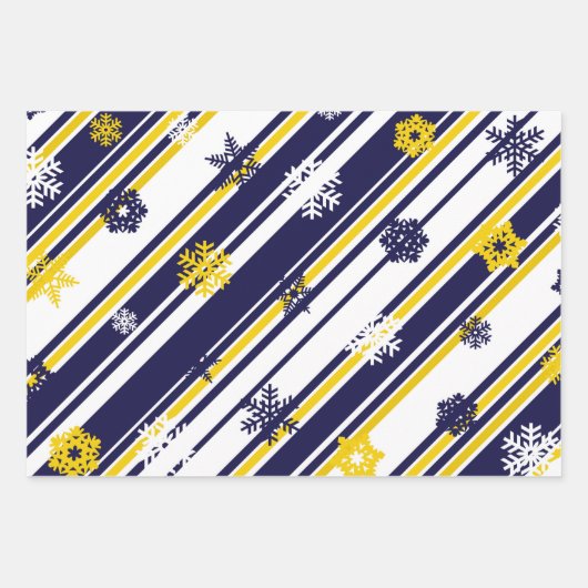 Mais und Blauer Geschenkverpackung 3 Packungen Geschenkpapier Set (Vorderseite 2)