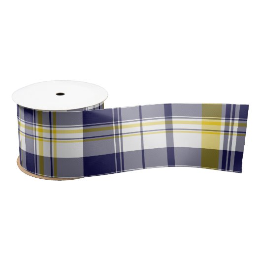 Mais und Karierte Blauer Ribbon Satinband (Spule)