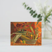 Mais und Orangen, Stillleben, Postkarte (Stehend Vorderseite)