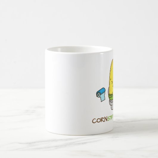Mais-Verstopfung im Toilette Punny Spaß Kaffeetasse (Mittel)