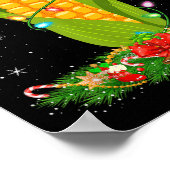 Mais Weihnachtslicht Sonnige Weihnachtsmannmütze M Poster (Ecke)