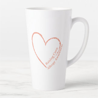 Maisallergie-Bewusstsein Herz Milchtasse