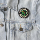 Maisallergie-Bewusstsein Schwarzes Logo Button (Beispiel)