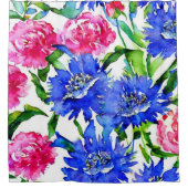 Maisblume und Torfbäume Duschvorhang (Vorderseite)