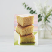 Maisbrot, in Würfel geschnitten (in einem Haufen) Postkarte (Stehend Vorderseite)