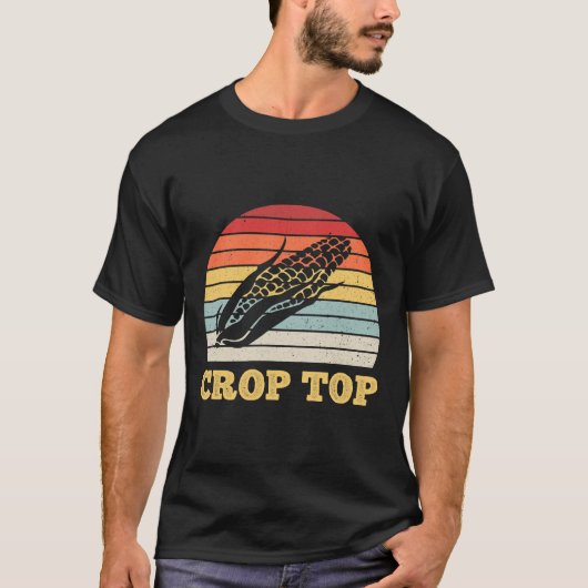 Maisernte Oberer Funny Bauer Maisüberlauf T-Shirt (Vorderseite)