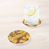 Maisernte Sandstein Untersetzer (Seite)