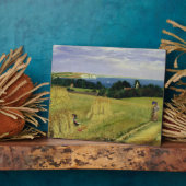 Maisfeld auf der Isle of Wight Fotoplatte (Seite)