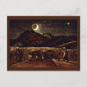 Maisfeld im Mondlicht von Palmer Samuel Postkarte