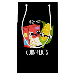 Maisflict Funny Cornflake Mais Pun Dark BG Kleine Geschenktüte