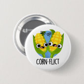 Maisflict Funny Mais Pun Button (Vorne & Hinten)