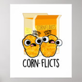 Maisflicts Funny Corn Flakes Pun Poster (Vorne)
