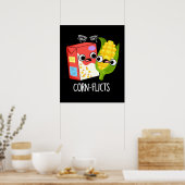 Maisflicts Funny Cornflake Corn Pun Poster (Küche)