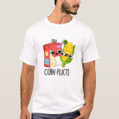 Maisflicts Funny Cornflake Corn Pun T-Shirt (Vorderseite)