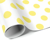 Maisgelbe Polka-Dots-Circles Geschenkpapier (Rolleneckpunkt)