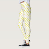 Maisgelbe Polka-Dots-Circles Leggings (Links)