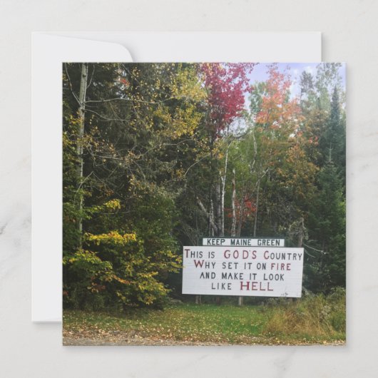 Maisgrün behalten einladung (Vorderseite)