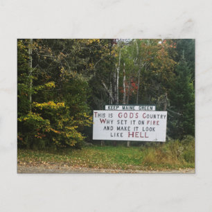 Maisgrün behalten postkarte