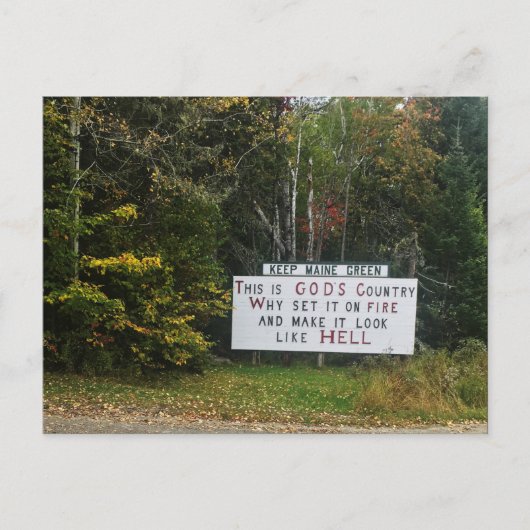 Maisgrün behalten postkarte (Vorderseite)