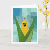 Maisgrußkarte Karte (Gelbe Blume)