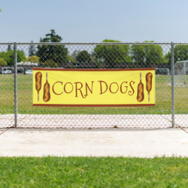 Maishund Corndog Karneval Staat Fressbude Banner