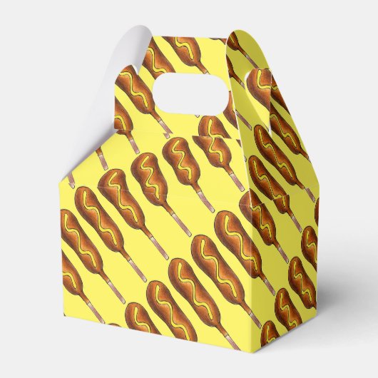 Maishund Corndog Karneval Staat Fressbude Geschenkschachtel (Vorderseite)