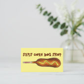 Maishund mit Senf Faschingsnahrung Visitenkarte (Stehend Vorderseite)