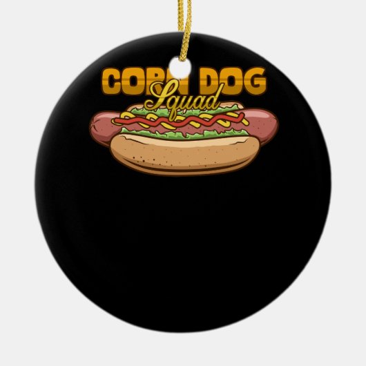 Maishunde Squad Hot Dogs Sticks Lover Fastfoo Keramik Ornament (Vorne)