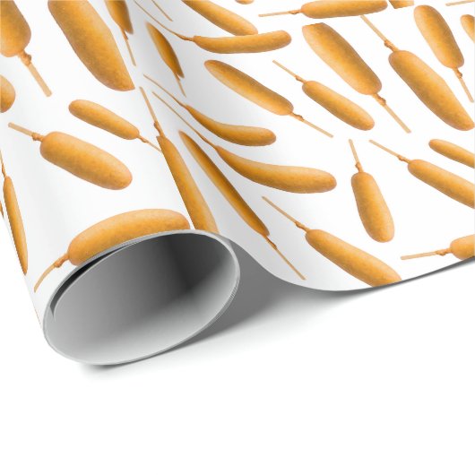 Maishundmuster Geschenkpapier (Rolleneckpunkt)