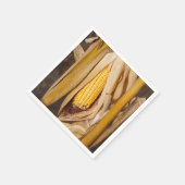 Maiskobb auf Stalk Serviette (Ecke)