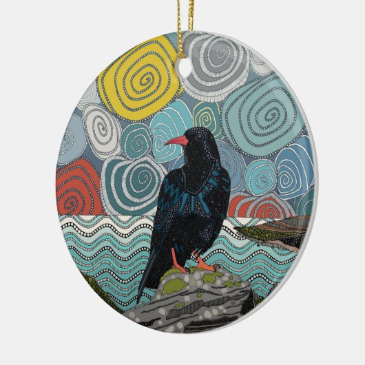 Maiskolben Keramik Ornament (Links)