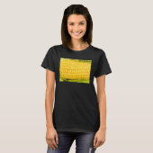 Maiskolben Mit Seide Und Blättern Am Kolben T-Shirt (Vorne ganz)