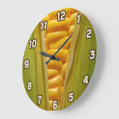 Maiskörner Große Wanduhr (Winkel)